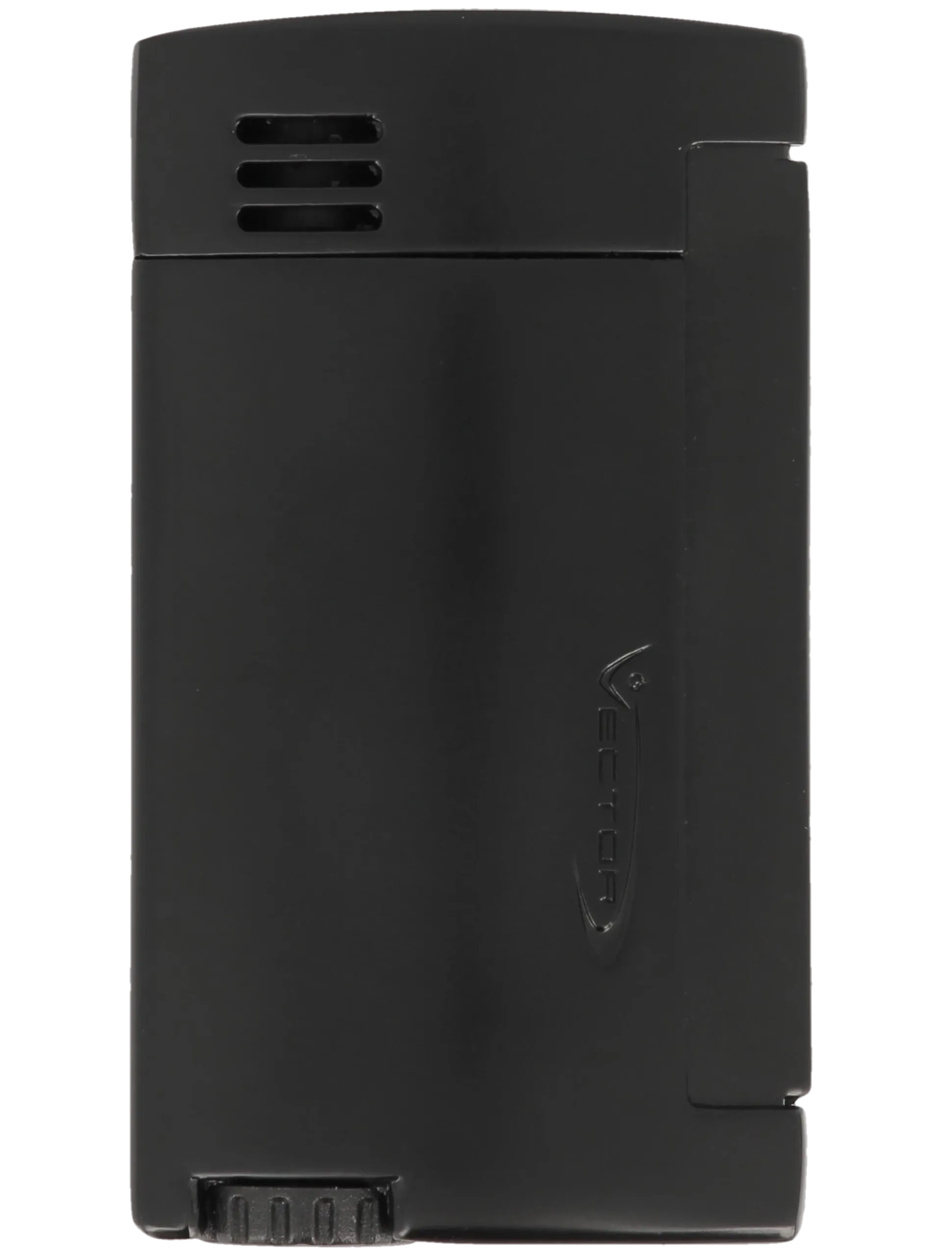 Briquet Vector Magnum Noir Mat vue de face - A La Civette.