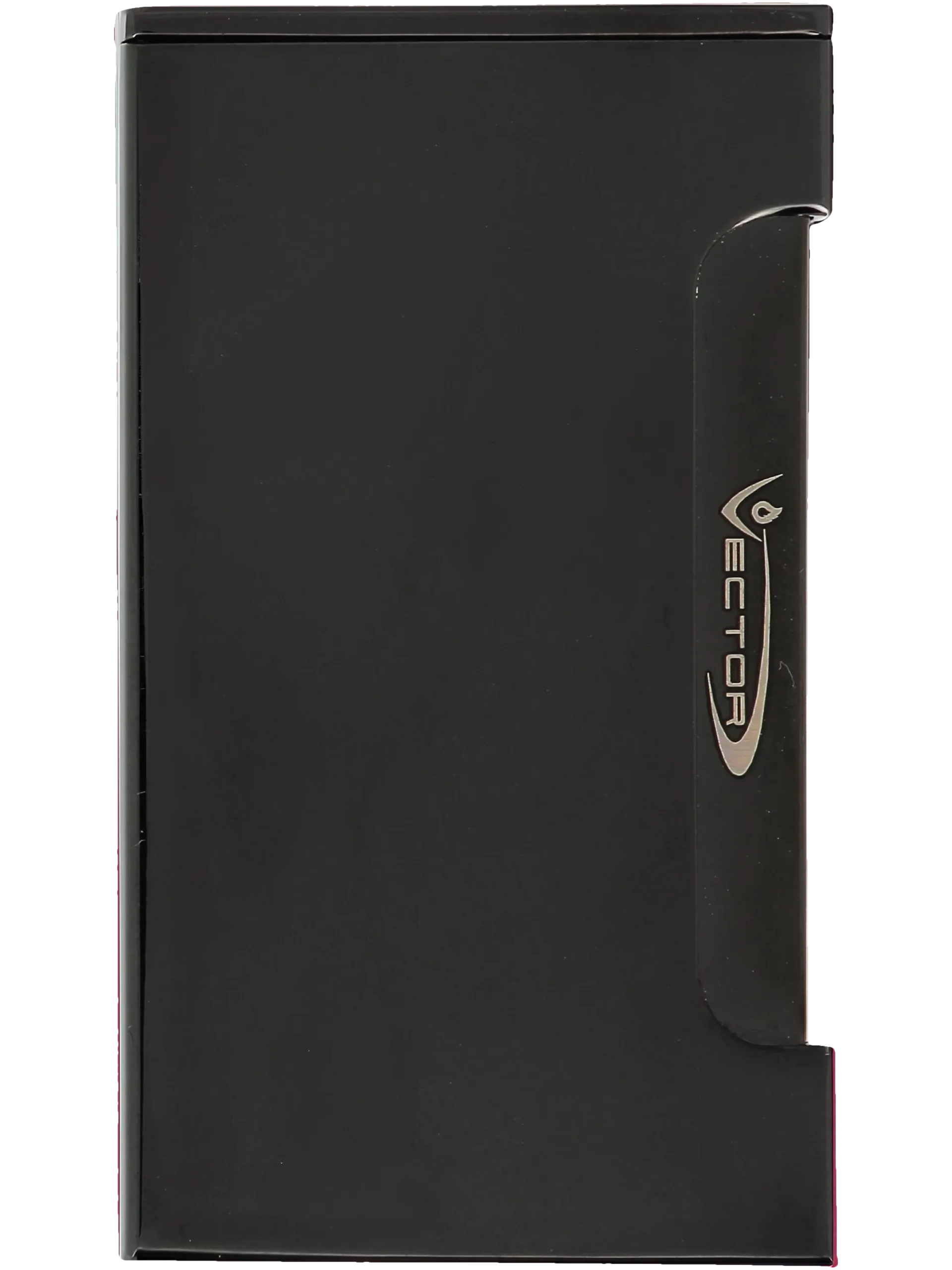 Briquet Vector Spade Noir Brillant vue de face - A La Civette.