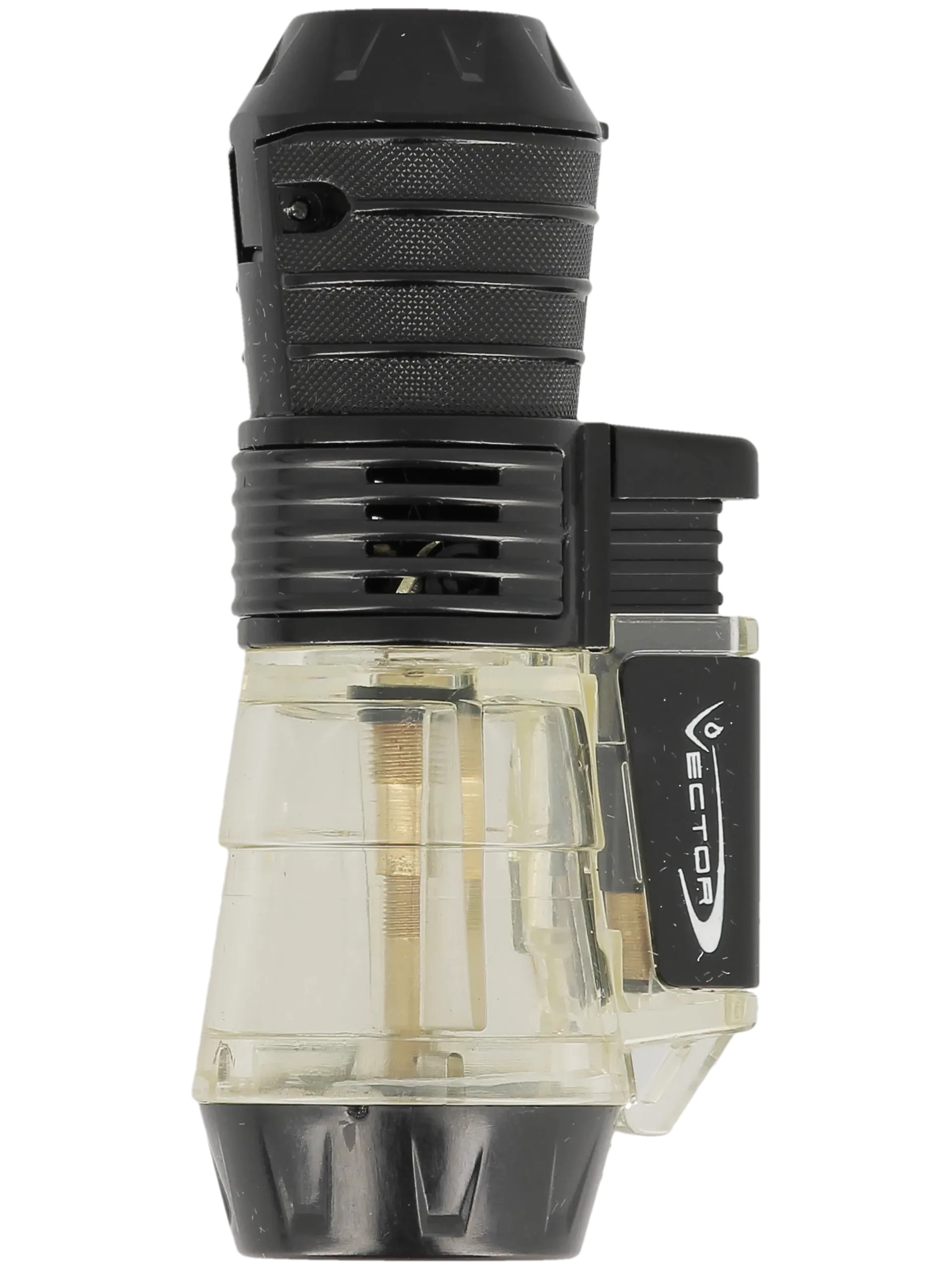 Briquet Vector Triforce Clear Transparent vue de face - A La Civette.