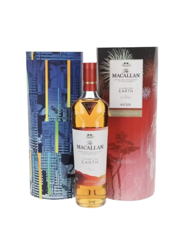 Boîte de Whisky The Macallan A Night on Earth dos - A La Civette.