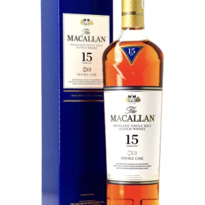 Whisky The Macallan Double Cask 15 ans face avec boîte - A La Civette.