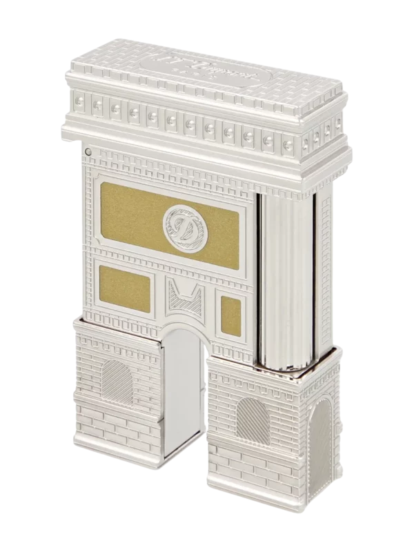Coffret S.T. Dupont Loves Paris - Briquet de luxe vu de trois-quarts dos.