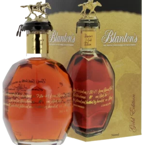 Whisky Blanton’s Bourbon Gold Edition – bouteille et boîte face – A La Civette Paris