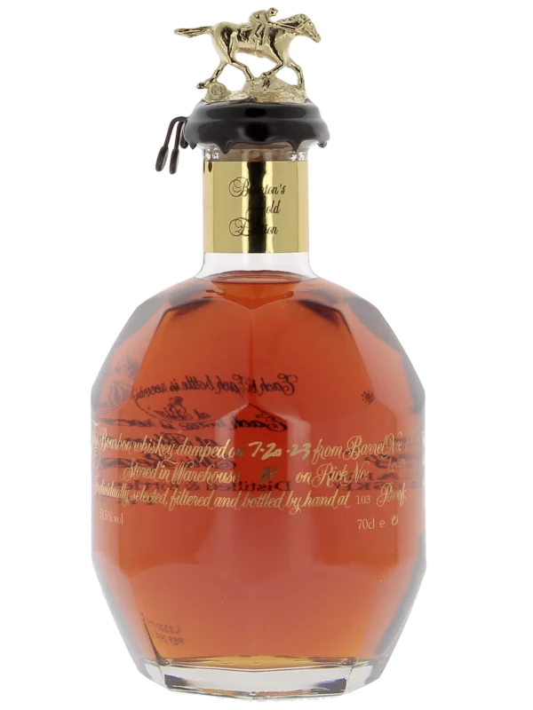 Bouteille face du Whisky Blanton’s Bourbon Gold Edition – A La Civette Paris