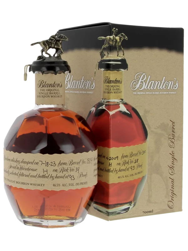 Whisky Blanton’s Bourbon Original Single Barrel – bouteille et boîte face – A La Civette Paris