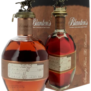 Whisky Blanton’s Bourbon Straight From The Barrel – bouteille et boîte face – A La Civette Paris