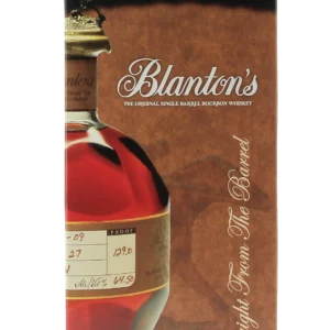 Face de la boîte du Whisky Blanton’s Straight From The Barrel – A La Civette Paris