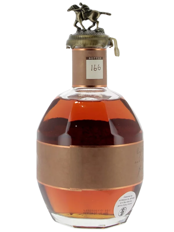 Dos de la bouteille du Whisky Blanton’s Straight From The Barrel – A La Civette Paris