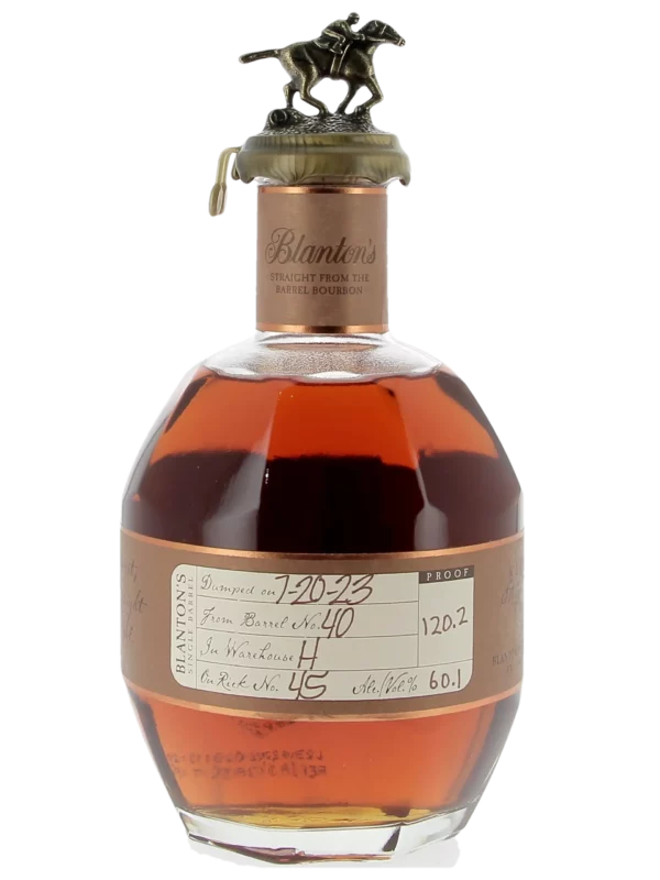 A-La-Civette-Spiritueux-Whisky-Blanton-s-Bourbon-straight-from-the-barrel-face Bouteille face du Whisky Blanton’s Bourbon Straight From The Barrel – A La Civette Paris