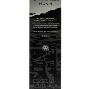 Face de la boîte du Whisky Caol Ila Moch – A La Civette Paris