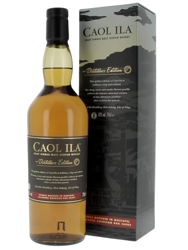 Whisky Caol Ila The Distillers Edition – bouteille et boîte face – A La Civette Paris