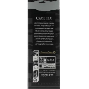 Dos de la boîte du Whisky Caol Ila The Distillers Edition – A La Civette Paris
