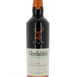 Bouteille face du Whisky Glenfiddich Fire & Cane – A La Civette Paris