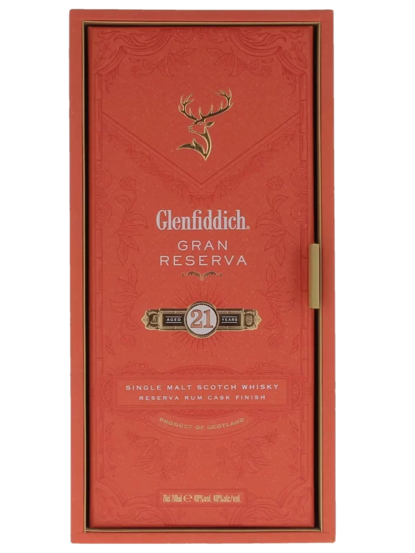 Boîte fermée du Whisky Glenfiddich Gran Reserva 21 ans – A La Civette Paris