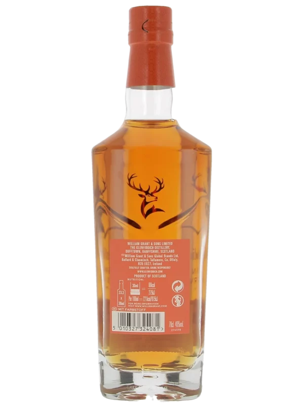 Dos de la bouteille du Whisky Glenfiddich Gran Reserva 21 ans – A La Civette Paris