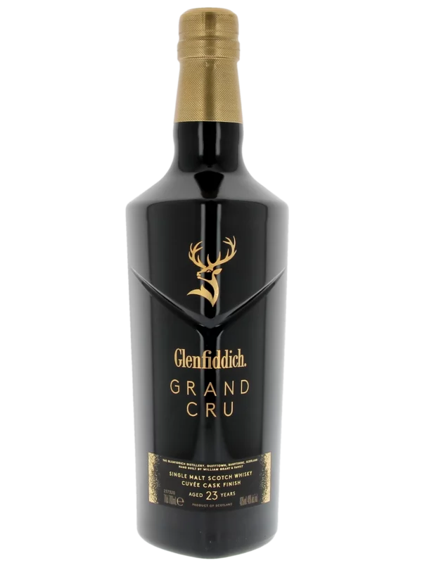 A-La-Civette-Spiritueux-Whisky-Glenfiddich-Grand-cru-23-ans-face Bouteille face du Whisky Glenfiddich Grand Cru 23 ans – A La Civette Paris