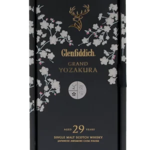 Face de la boîte du Whisky Glenfiddich Grand Yozakura 29 ans – A La Civette Paris
