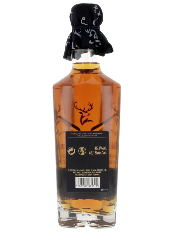 Dos de la bouteille du Whisky Glenfiddich Grand Yozakura 29 ans – A La Civette Paris