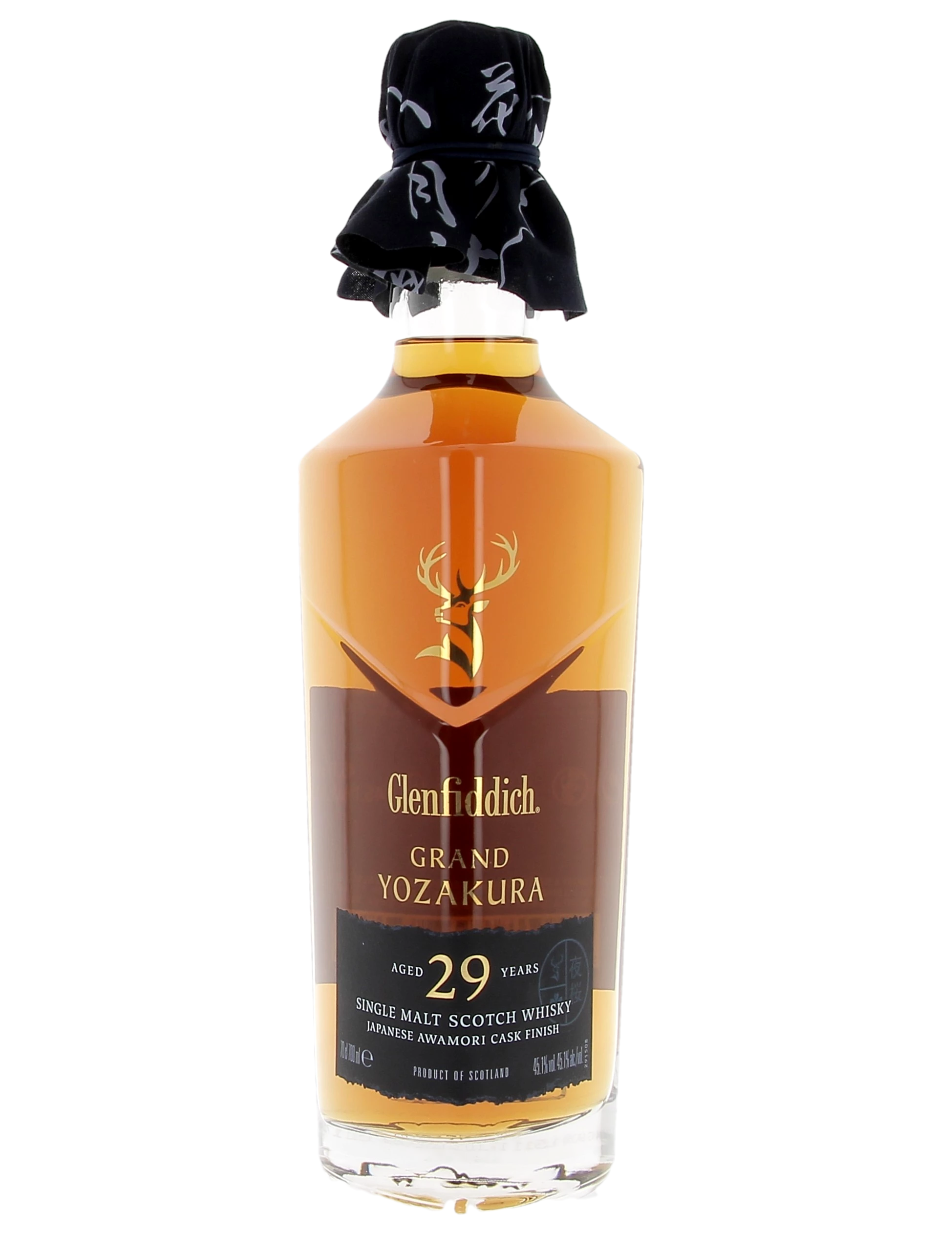 Bouteille face du Whisky Glenfiddich Grand Yozakura 29 ans – A La Civette Paris