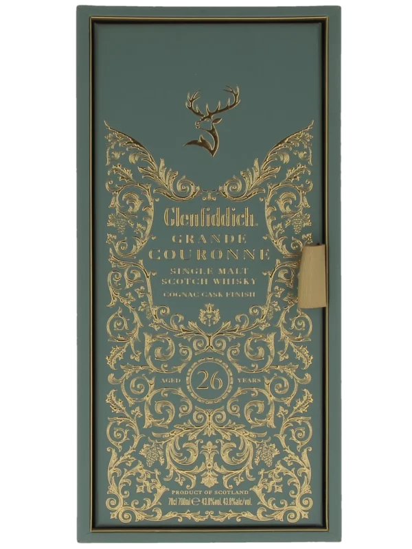 Boîte fermée du Whisky Glenfiddich Grande Couronne 26 ans – A La Civette Paris