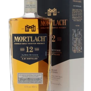 Whisky Mortlach The Wee Witchie – boîte et bouteille face – A La Civette Paris