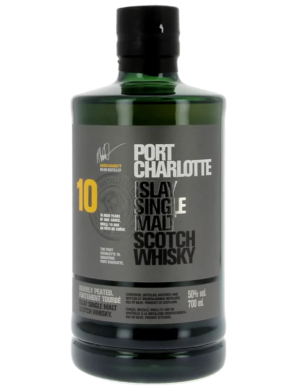 A-La-Civette-Spiritueux-Whisky-Port-Charlotte-10-ans-face Bouteille face du Whisky Port Charlotte 10 ans – A La Civette Paris