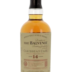 Bouteille face du Whisky The Balvenie Caribbean Cask 14 ans – A La Civette Paris