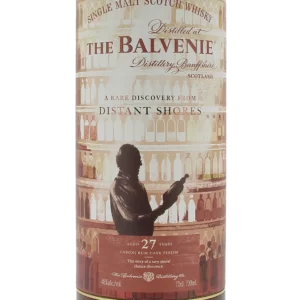 Face de la boîte du Whisky The Balvenie Caroni Cask 27 ans – A La Civette Paris