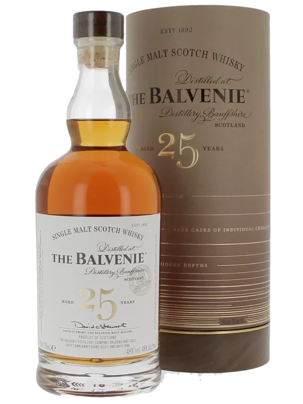 Whisky The Balvenie Rare Marriages 25 ans – boîte et bouteille face – A La Civette Paris