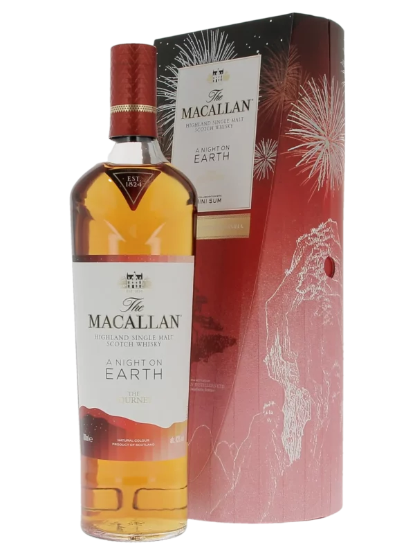 Whisky The Macallan A Night on Earth – boîte et bouteille face – A La Civette Paris