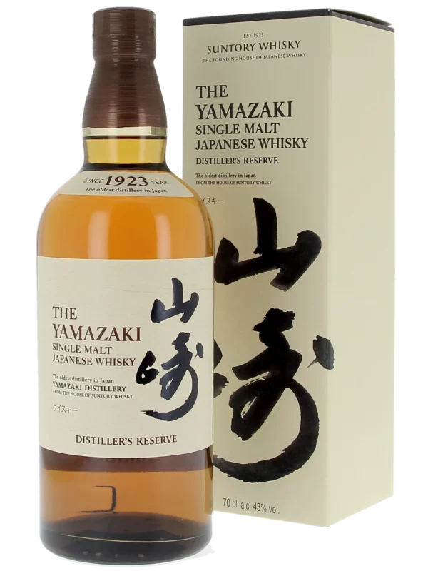 Whisky The Yamazaki Distiller’s Reserve – boîte et bouteille face – A La Civette Paris