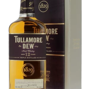 Whiskey Tullamore D.E.W. 12 ans Special Reserve – boîte et bouteille face – A La Civette Paris