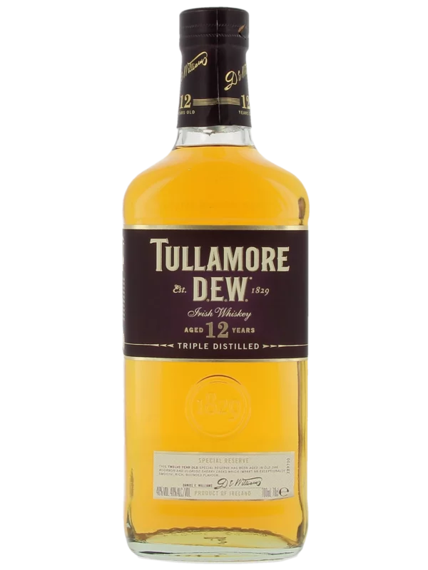 A-La-Civette-Spiritueux-Whisky-Tullamore-Dew-Special-reserve-12-ans-face Bouteille face du Whiskey Tullamore D.E.W. 12 ans Special Reserve – A La Civette Paris