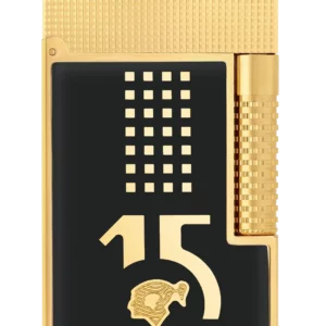 Vue de face du briquet S.T. Dupont Le Grand Dupont Behike noir – Design luxueux et exclusif