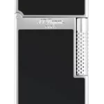 Vue de face du briquet S.T. Dupont Le Grand Dupont laqué noir – Accessoire haut de gamme pour fumeurs