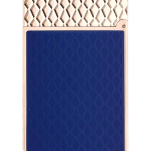 Vue arrière du briquet S.T. Dupont Ligne 2 Dragon Bleu Roi – Accessoire de luxe au design asiatique