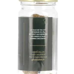 Flacon de fleurs de CBD Amnesia Haze 5g – vue de droite – À La Civette Paris