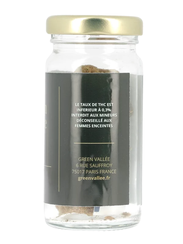 Flacon de fleurs de CBD Amnesia Haze 5g – vue de droite – À La Civette Paris