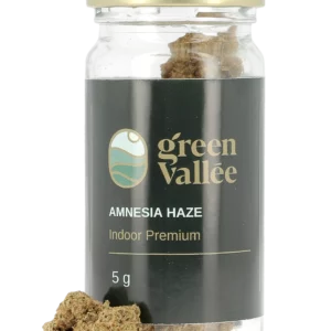 Fleurs de CBD Amnesia Haze 5g et flacon – Green Vallée – À La Civette Paris