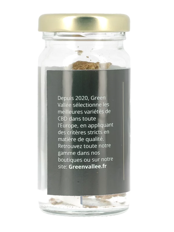 Flacon Amnesia Haze 5g vue gauche – CBD Green Vallée – À La Civette Paris
