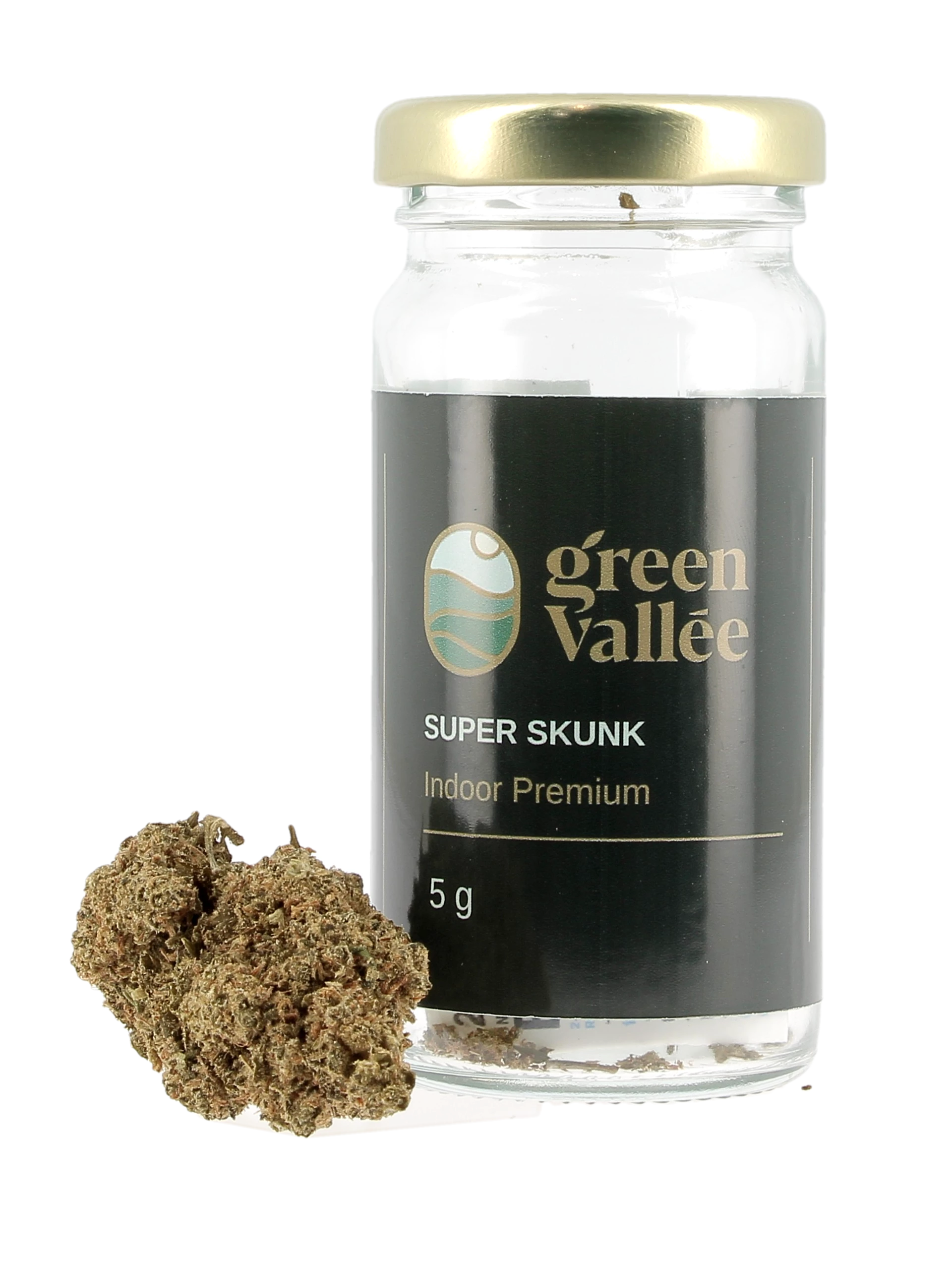 Fleurs de CBD Super Skunk 5g avec flacon – Green Vallée – À La Civette Paris