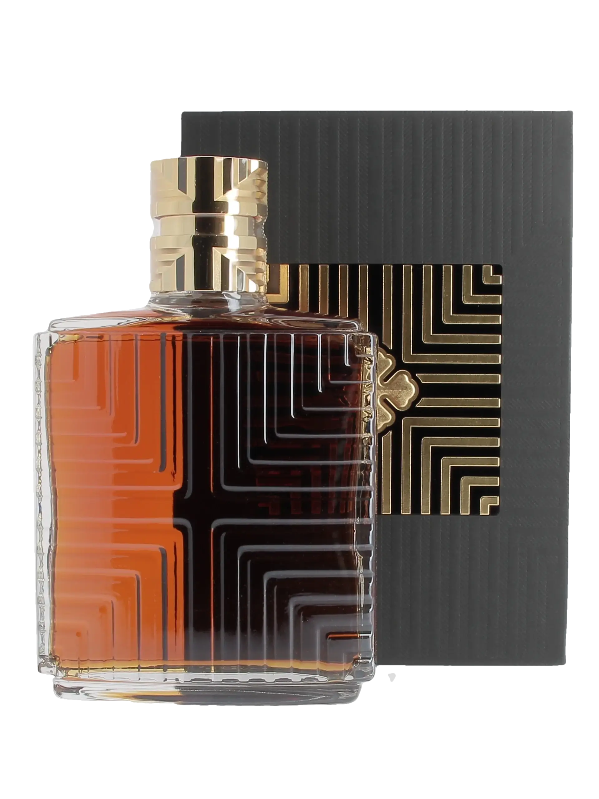 Coffret et bouteille de Cognac Camus XO Prestige en présentation frontale – À La Civette Paris