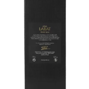 Dos du coffret du rhum Père Labat Black Opus 2009 – A La Civette