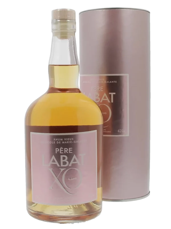 A-La-Civette-Spiritueux-Rhum-Pere-Labat-Rhum-vieux-XO-6-ans-boite-bouteille-face Bouteille et coffret du rhum Père Labat XO 6 ans – face – A La Civette