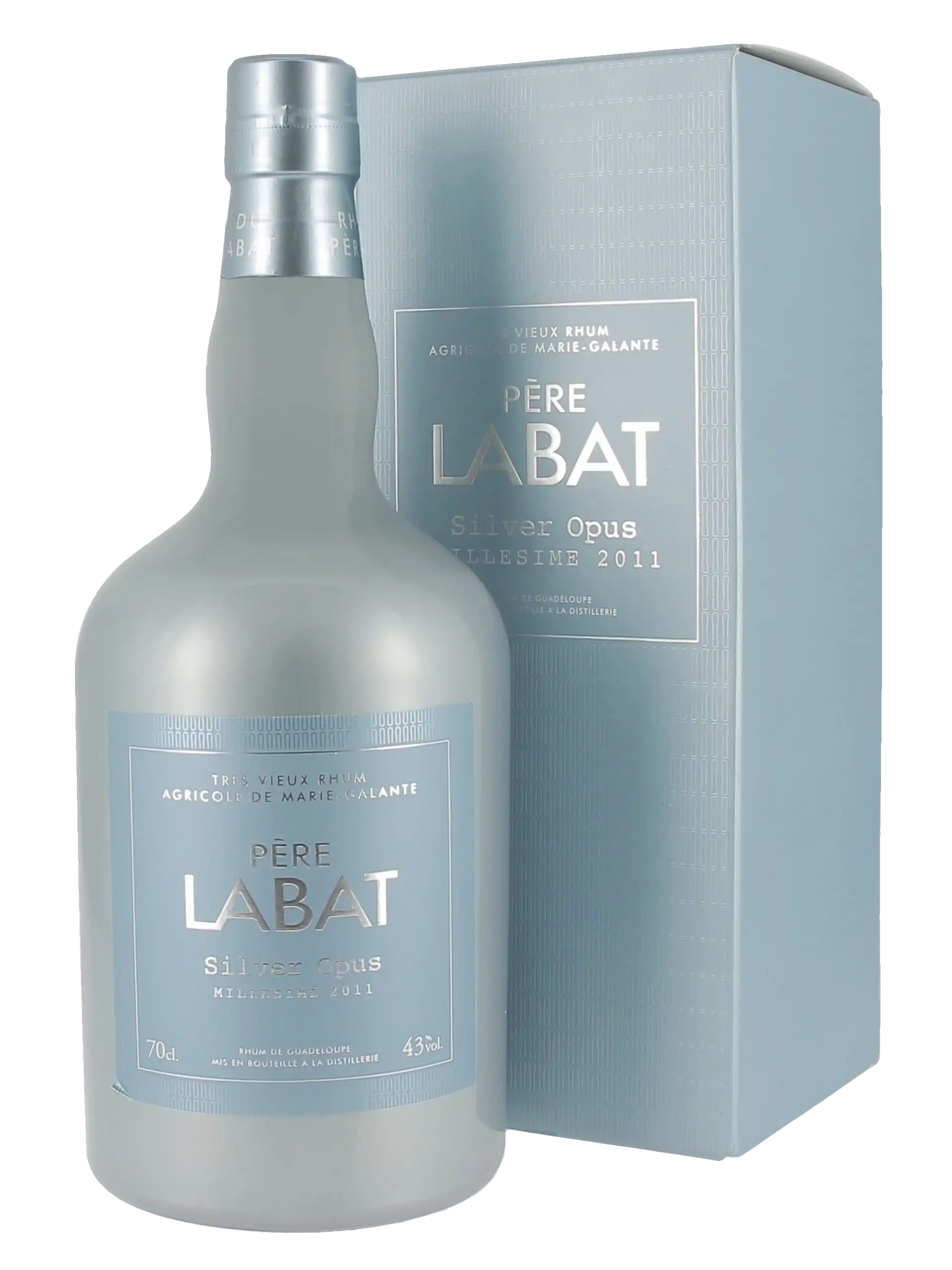 Coffret et bouteille du rhum Père Labat Silver Opus 2011 – face – A La Civette