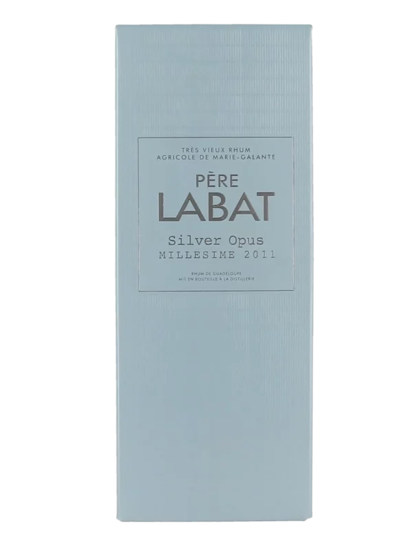 Face du coffret du rhum Père Labat Silver Opus 2011 – A La Civette