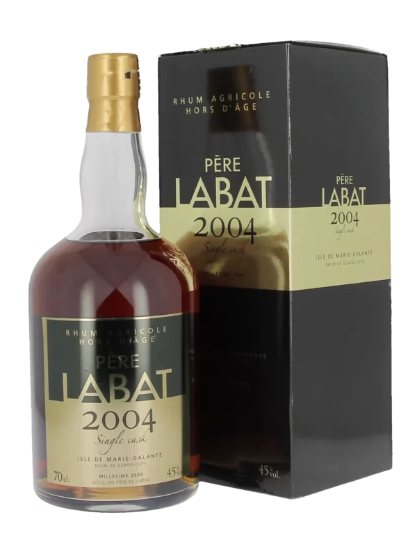 A-La-Civette-Spiritueux-Rhum-Pere-Labat-Single-cask-2004-boite-bouteille-face Coffret et bouteille du rhum Père Labat Single Cask 2004 – face – A La Civette