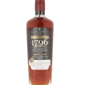 Bouteille de rhum Santa Teresa 1796 Triple Aged Solera vue de face – A La Civette, Paris