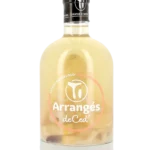 Vue de face de la bouteille de rhum Ti Ced' Litchi Tangelolo – Spiritueux premium aux fruits exotiques