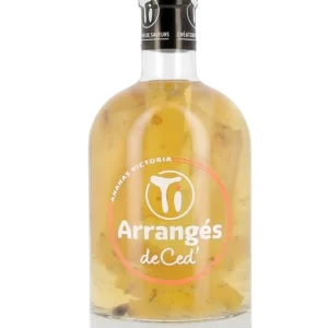 Vue de face de la bouteille de rhum Ti Ced' Ananas Victoria – Rhum arrangé premium aux saveurs tropicales